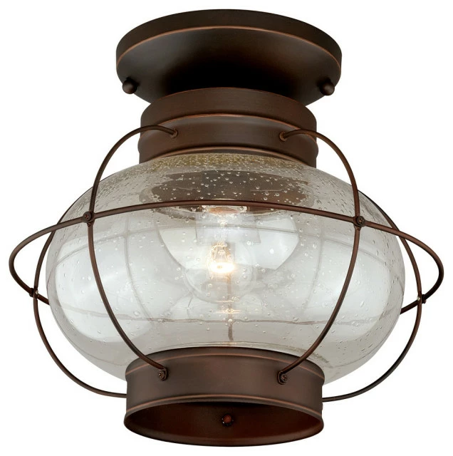 Vaxcel T0145 Chatham - One Light Outdoor Flush Mount