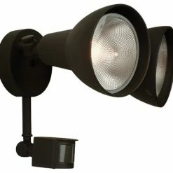 Craftmade Covered Flood With Photocell And Motion Sensor, Textured Matte Black