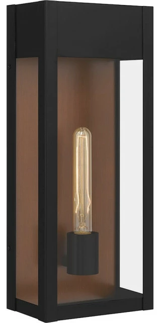 Quoizel Maren 1 Light 18" Outdoor Wall Mount, Matte Black