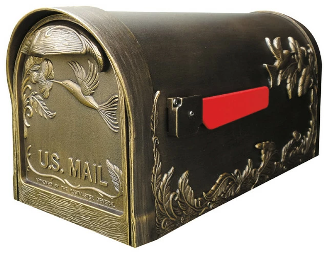 Special Lite Products Company Hummingbird Curbside Mailbox, Hand Rubbed Bronze