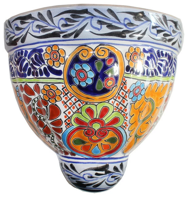 Tierra Fina Talavera Medium Wall Planter, A