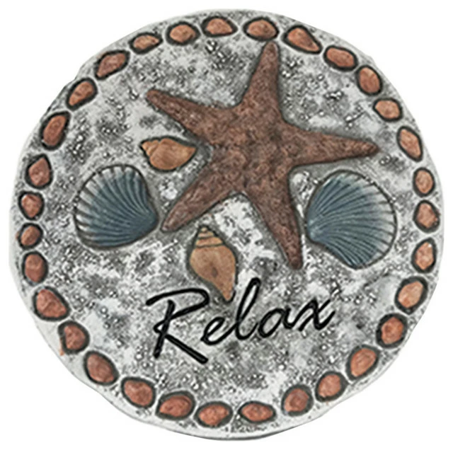 Santa's Workshop, Inc 10" Cement Relax Stepping Stone 3 Santa's Workshop, Inc 10" Cement Relax Stepping Stone