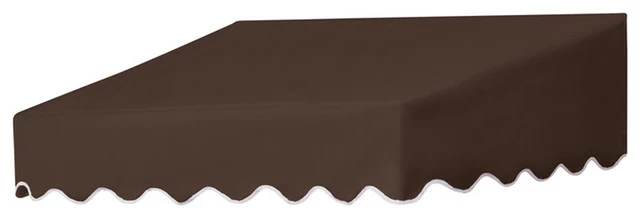 Sunsational 4' Traditional Door Canopy In A Box, Cocoa