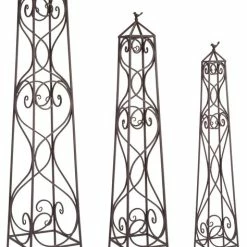 Melrose International LLC Trellis (Set Of 3) 49"H, 55.5"H, 66"H Metal