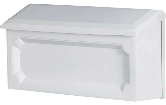 Solar Group Gibraltar WMH00W04 Windsor Horizontal Wall Mount Mailbox, White