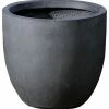 LuxenHome Round Stone Finish Planter (Medium)