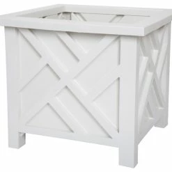 Pure Garden Box Planter - White