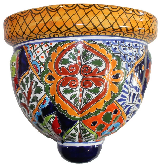 Tierra Fina Talavera Xlg Wall Planter, F