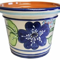 Tierra Fina Spanish Flower Pot 10.5" , Palmera Planter, 2