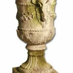 XoticBrands Ram And Garland Urn 31, Architectural Urns