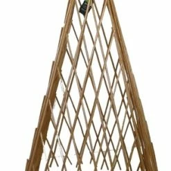 Master Garden Products Barkless Carbonized Willow Expandable Teepee, 24"L X 60"H