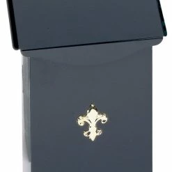 Solar Group Gibraltar City Classic Vertical Wall Mount Mailbox, Black Satin