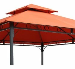 International Caravan St. Kitts Replacement Canopy For 10' Canopy Gazebo -Terra Cotta
