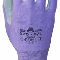 Showa Atlas Nitrile Gloves, Purple, Large