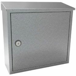 QualArc Allux 400 Top Loading Wall Mount Locking Mailbox - Galvanized