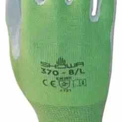 Showa Atlas Nitrile Gloves, Bright Green, Medium