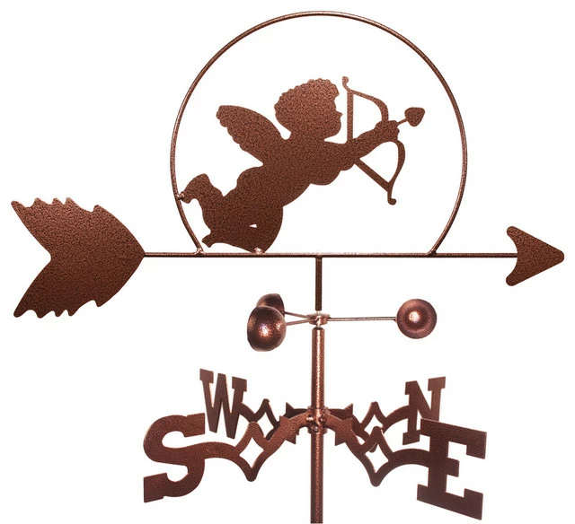 Null Cupid Weathervane With Garden Mounting