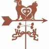 EZ Vane LLC Cat And Dog Love Weathervane With Garden Mount