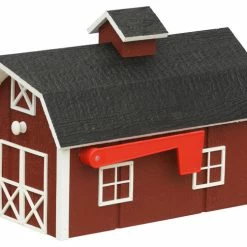 Furniture Barn USA Outdoor Wooden Barn Replica Mailbox