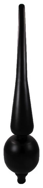 Dalvento, LLC Dalvento, Roman Finial, Black Matte On Steel, Small 3 Dalvento, LLC Dalvento, Roman Finial, Black Matte On Steel, Small