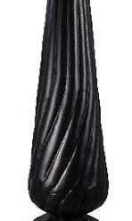 Dalvento, LLC Dalvento, Florentine Finial, Black Matte On Steel, Large