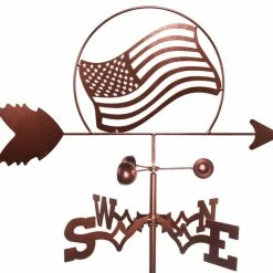 Null American Flag Weathervane