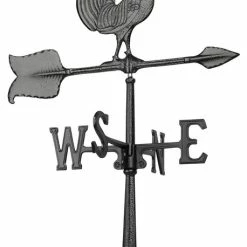 Whitehall Products 24" Rooster Accent Weathervane, Black