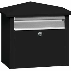 Salsbury Industries Mail House For Residential And Commercial Use, Black