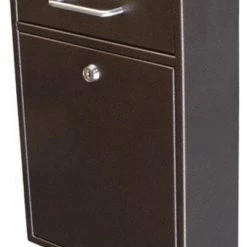 Prime Mailboxes Mail Boss Epoch Wall Mount Locking Security Drop Box, Bronze